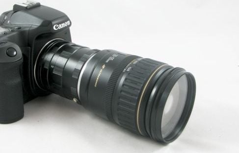 Set unazash extension makro për aparat Canon, bajonetë EF, metalik, i zi