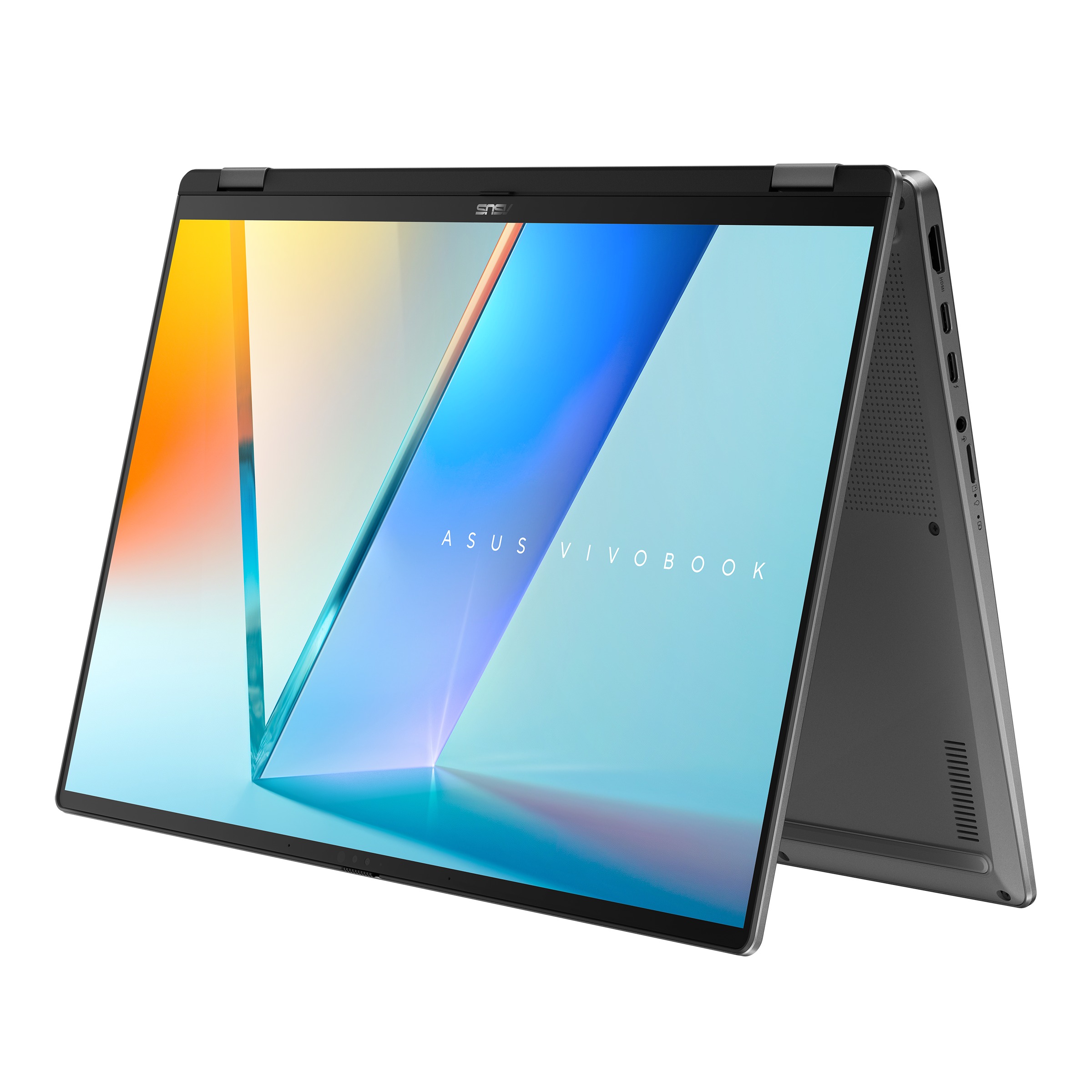 Laptop 2 në 1 ASUS Vivobook Flip 16 OLED TP3607SH, 16", Intel Core Ultra 7, 16GB RAM, 1TB SSD, NVIDIA GeForce RTX 5050, i hirtë