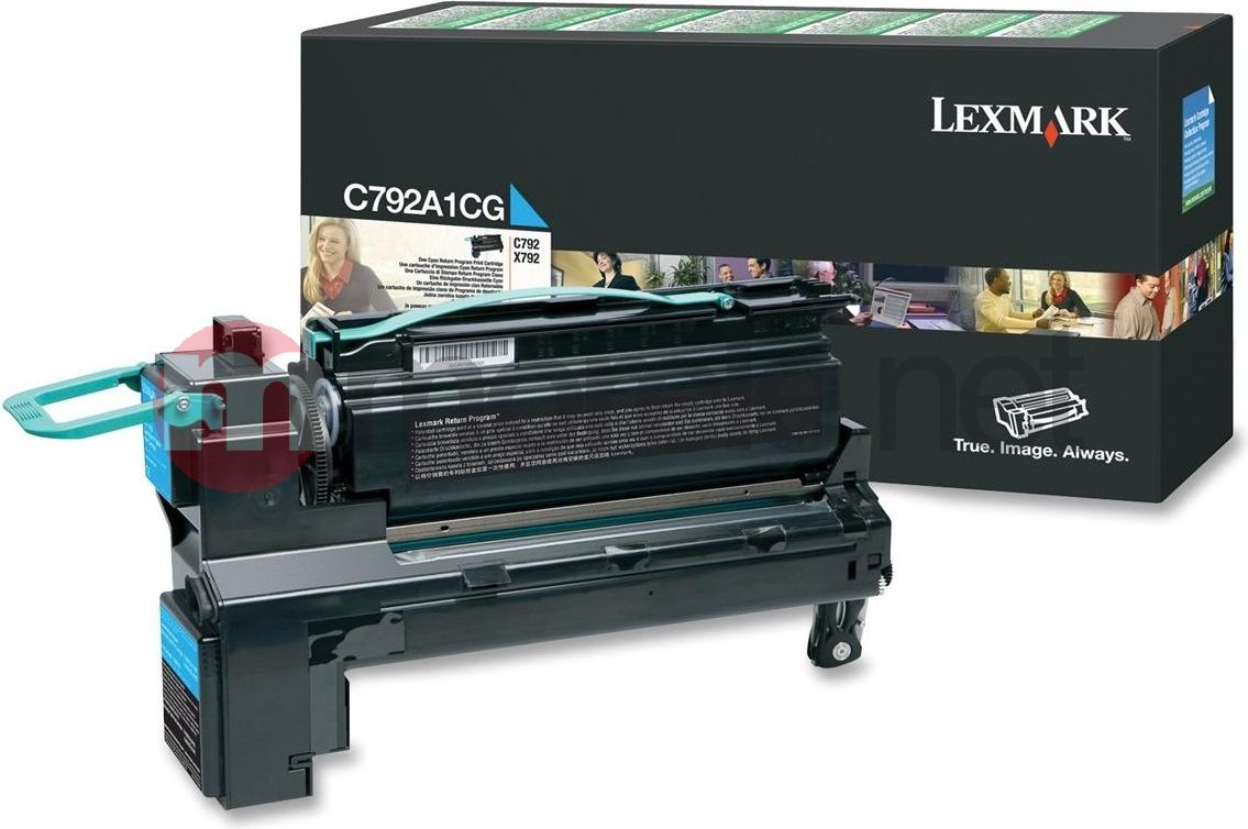 Toneri Lexmark C792A1CG, cyan, 6000 faqe