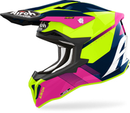 Helmetë motocross Airoh Strycker Blazer, madhësia M, rozë blu
