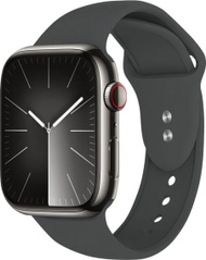Rrip ore Crong Liquid për Apple Watch, 44/45/46/49 mm, silikon, grafit