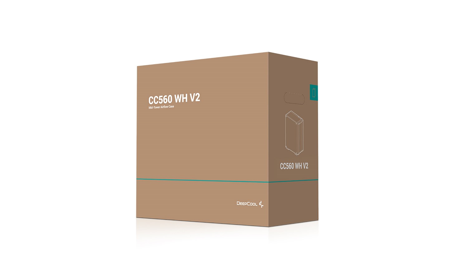 Kasë për PC DeepCool CC560 WH V2 Midi Tower, e bardhë