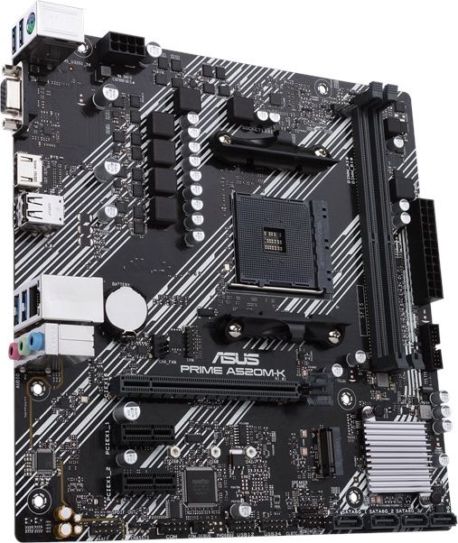 Pllakë amë Asus PRIME A520M-K, AMD AM4, mATX, e zezë