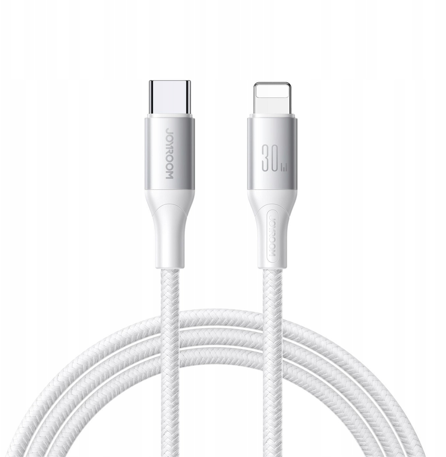 Kabllo USB Joyroom Flash Series, USB C në Lightning, 2m, 30W, e bardhë
