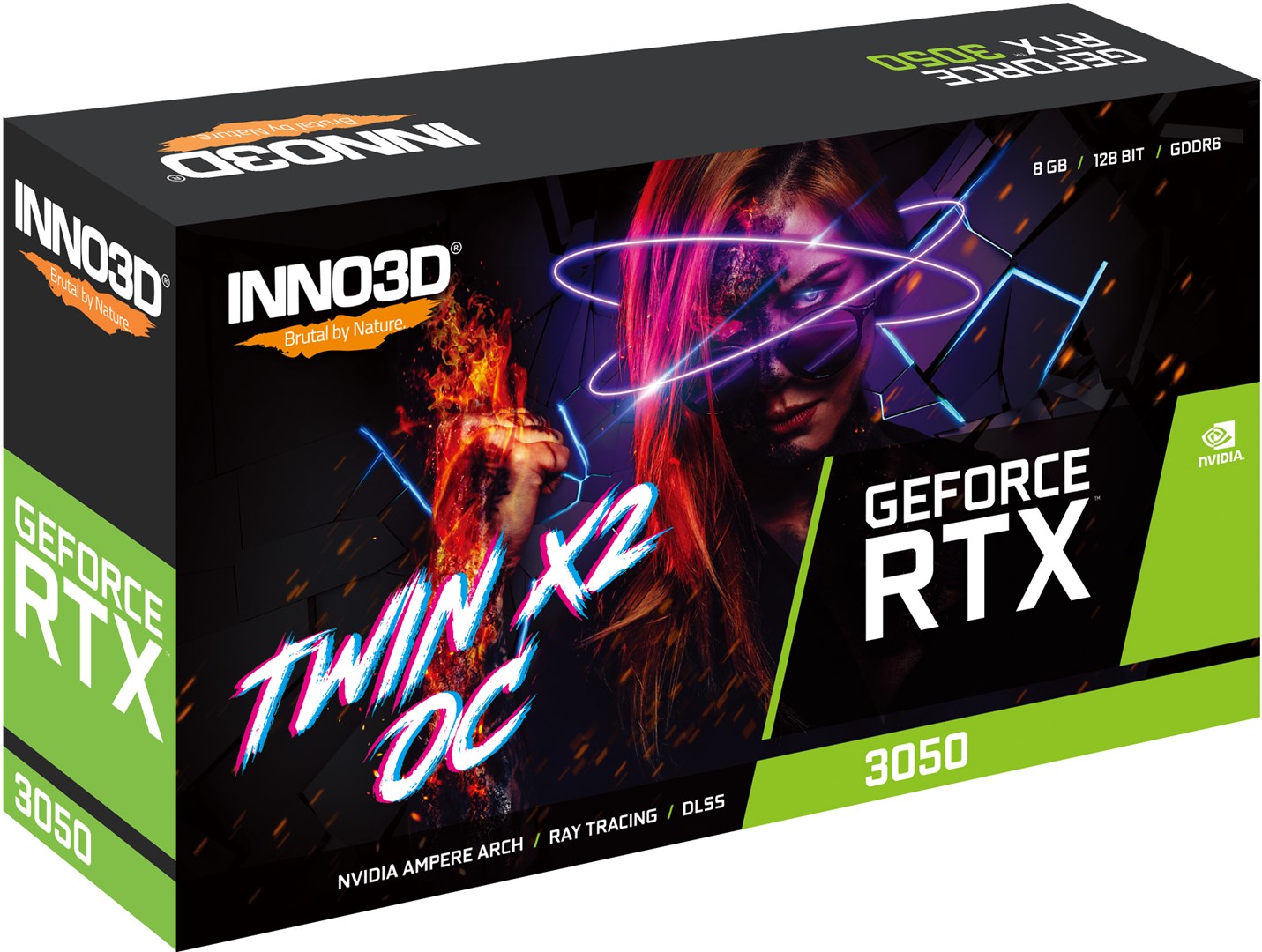 Kartë grafike Inno3D NVIDIA GeForce RTX 3050, OC, 8 GB GDDR6