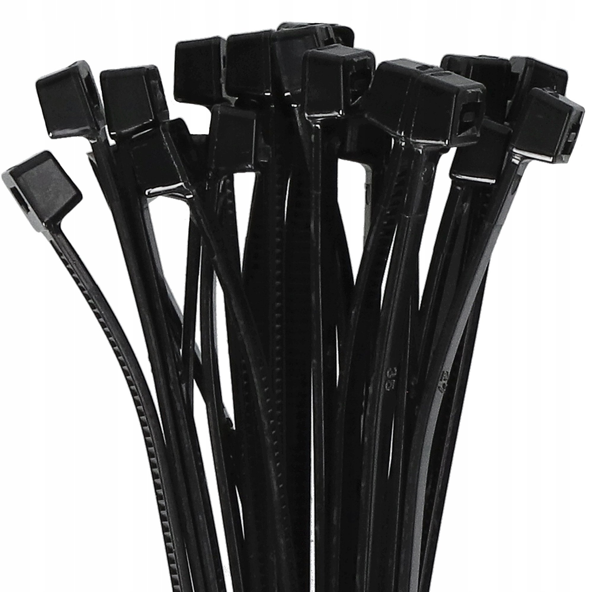 Kapëse plastike Plastrol OK-3630C, 3.6×300 mm, e zezë