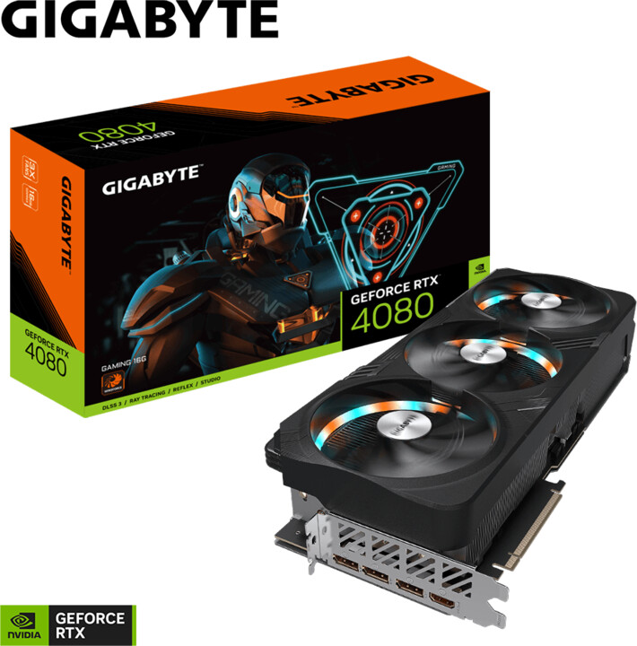Kartë grafike VGA nV GIGABYTE GeForce RTX 4080 Gaming 16G, 16384 MB GDDR6X