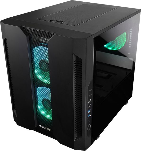 Kuti kompjuteri Chieftec Chieftronic M2 Cube, ATX, xham i temperuar, e zezë