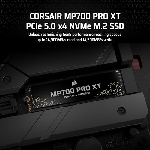 SSD i brendshëm Corsair MP700 PRO XT, M.2 2280, 1TB, PCI-Express 5.0 x4
