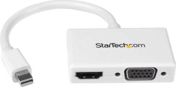 Përshtatës AV StarTech DisplayPort Mini - HDMI - D-Sub (VGA), i bardhë