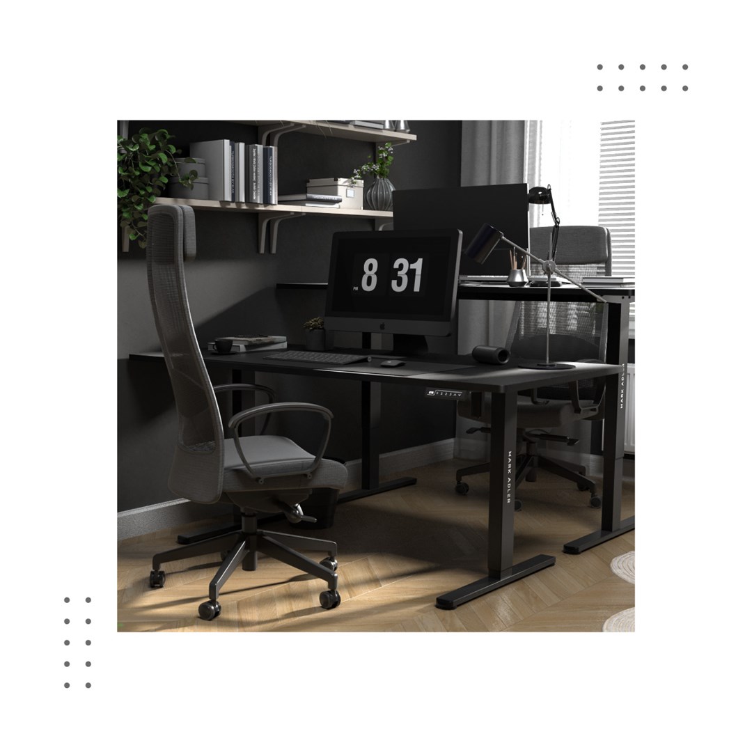 Tavolinë elektrike Mark Adler Leader 7.6, 160 x 80 cm, e zezë