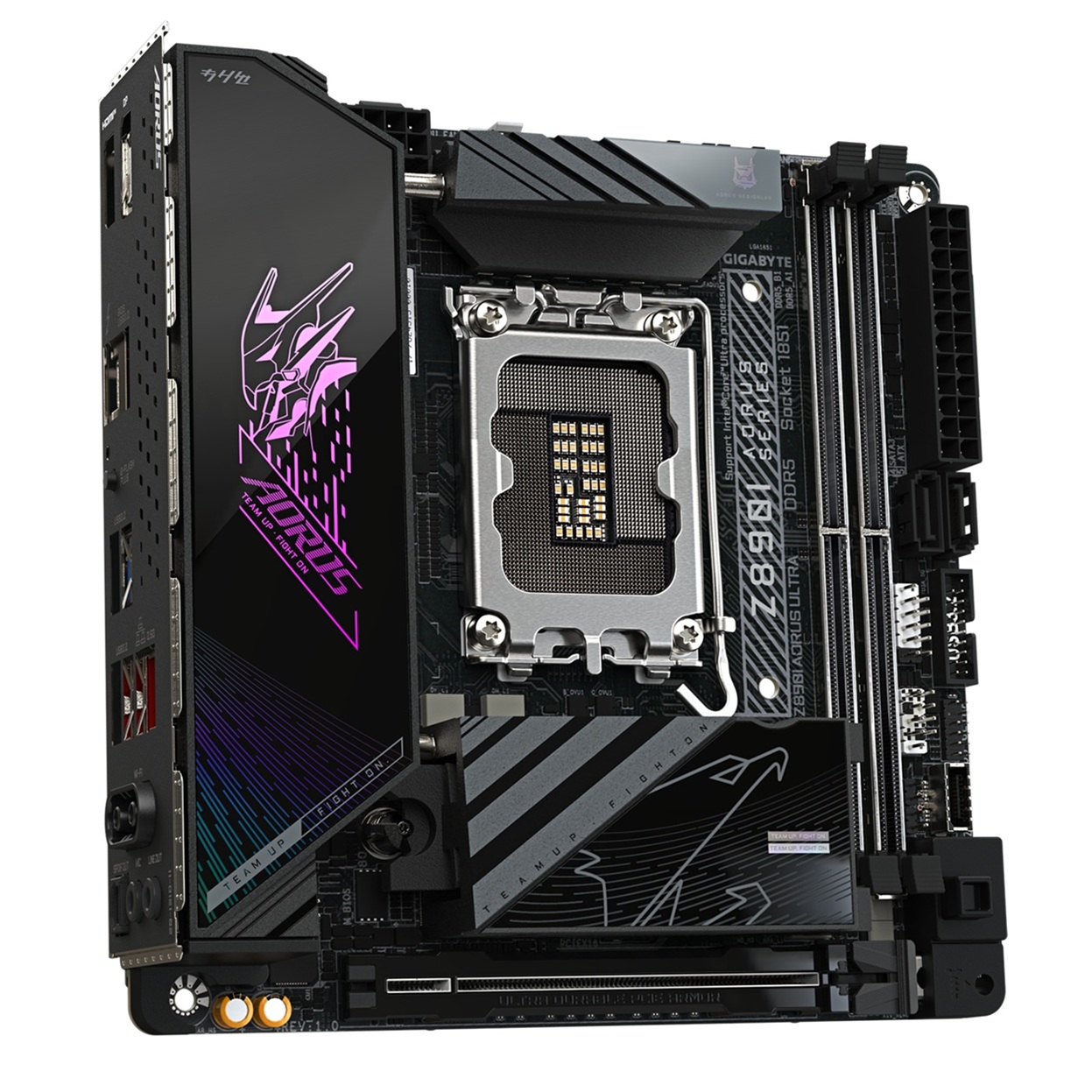 Pllakë amë Gigabyte Z890I AORUS ULTRA, Mini-ITX, LGA 1851, DDR5 8800MHz, Wi-Fi 7, e zezë