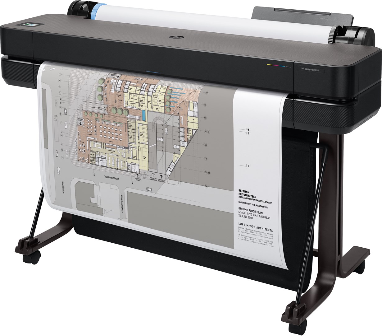 Printer HP DesignJet T630 A0, 36", 2400x1200 dpi, i zi