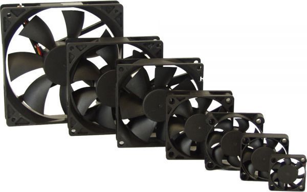 Ventilator kasë Titan TFD-6020M12B, 60 mm, 3-pin, i zi