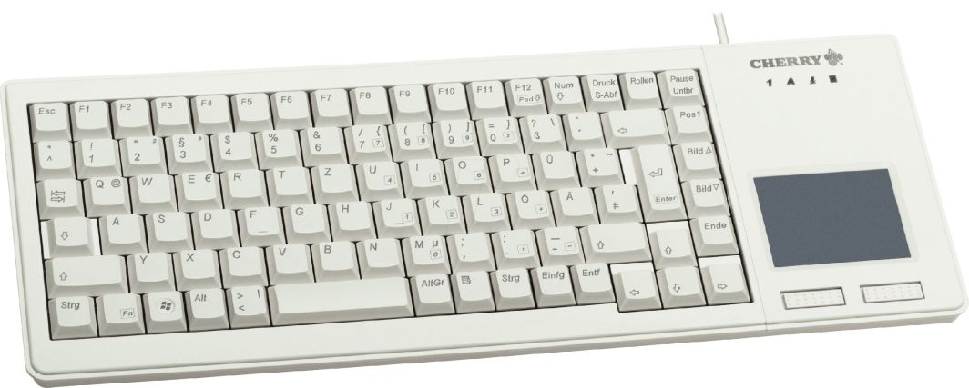 Tastierë Cherry XS, me kabllo, US, e bardhë