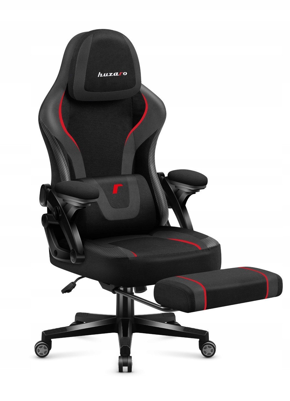 Karrige gaming Force 4.6 Carbon, ergonomike, me mbështetëse këmbësh, e zezë gri