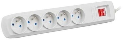 Kabllo vazhduese Armac ARC5, 5x priza, FR, çelës, 3 m, e hirtë