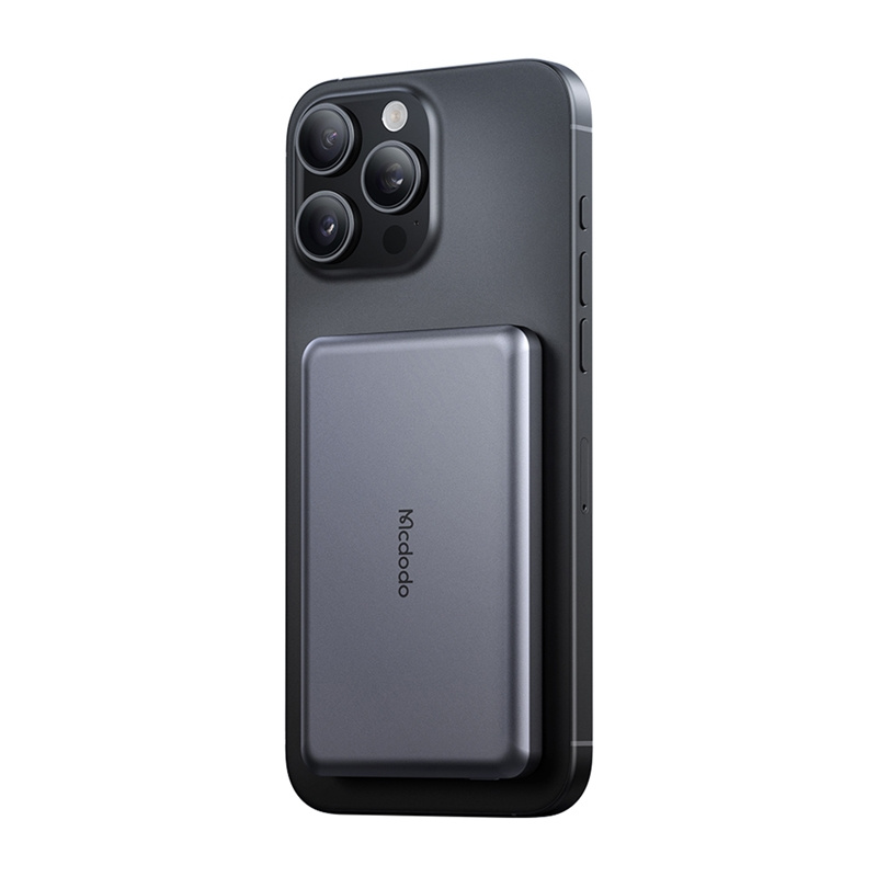 Power bank magnetik Mcdodo MC-4641, 5000 mAh, 20W, gri e errët