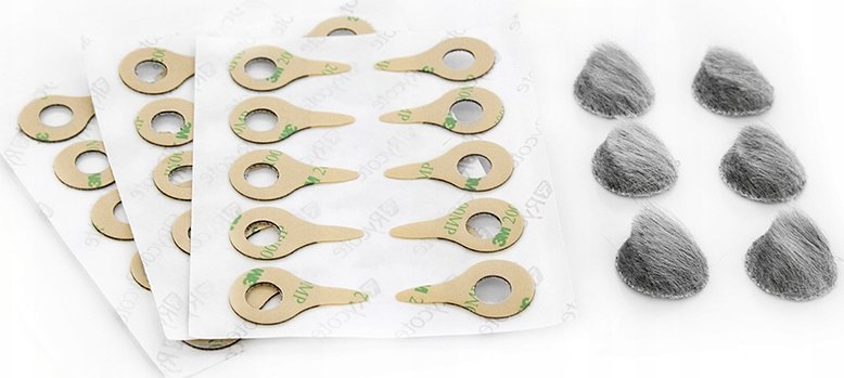 Aksesor audio Rycote Micro Windjammer, set 30 përdorime, për mikrofon kamere, gri