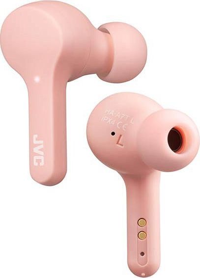 Kufje wireless JVC HA-A7T, Bluetooth, IPX4, rozë