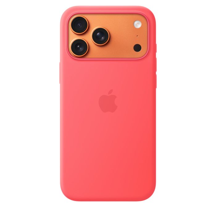 Apple iPhone 17 Pro Max Silicone Case with MagSafe, Bright Guava (SEASONAL) 3