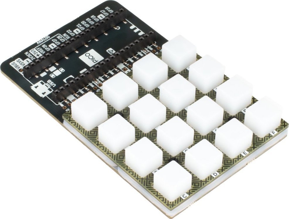 Bazë tastiere RGB Pimoroni Pico RGB Keypad Base, kompakte, me LED RGB