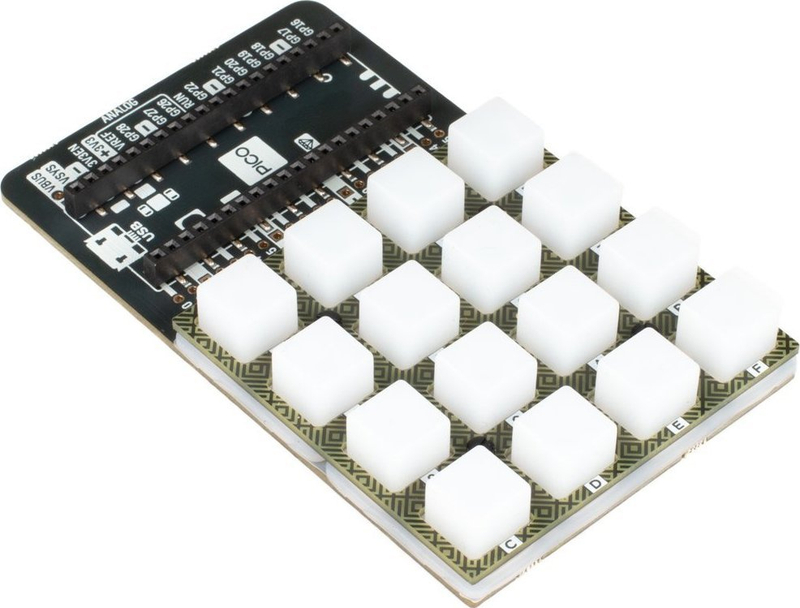 Bazë tastiere RGB Pimoroni Pico RGB Keypad Base, kompakte, me LED RGB