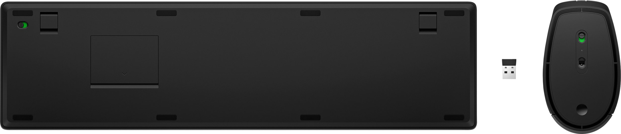 Set tastierë dhe mi wireless HP 655, USB, me taste programueshme, i zi