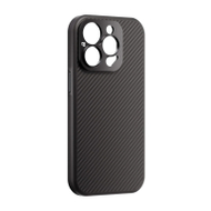Mbrojtëse telefoni Freewell për iPhone 15 Pro, montim lente 17mm, MagSafe, e zezë karbon