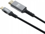 Кабел USB-C во HDMI Yenkee YCU 0310, 1.5m, 4K 60Hz, црно-сребрен