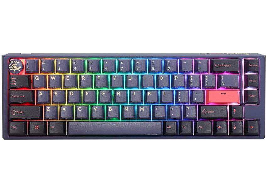 Tastierë për lojëra Ducky One 3 Cosmic Blue SF, Cherry MX Blue, RGB LED, e kaltër e errët