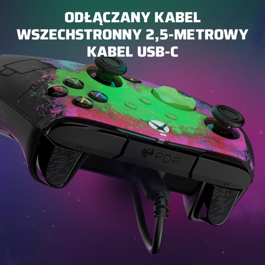 Kontroller PDP XS Rematch, me kabllo, shumëngjyrësh