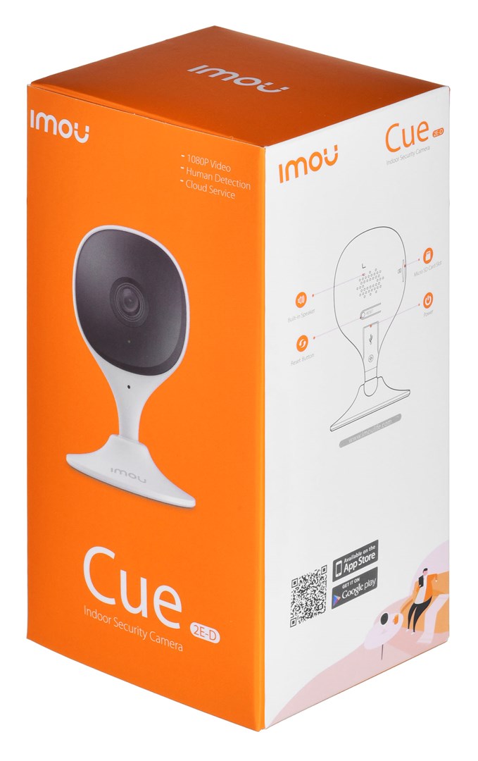 Kamerë sigurie Dahua IPC-C22SP-D, 2 MP, 1920 x 1080, me mikrofon të integruar, me detektim të lëvizjes, e bardhë