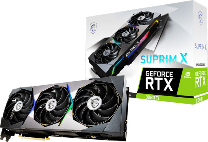 [OUTLET] Kartë Grafike MSI GeForce RTX 3080 Ti SUPRIM X 12G, 12GB GDDR6X, LHR, II