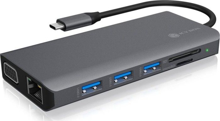 Stacion USB Icy Box DK4070-CPD USB-C
