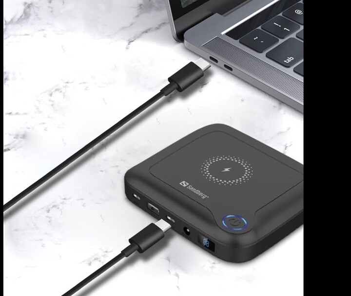 Powerbank Sandberg All-in1, 24000mAh, karikim wireless, PD, i zi 
