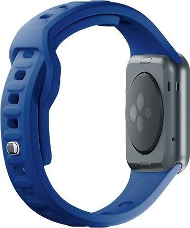 Rrip ore 3mk Silicone Watch Strap, për Apple Watch 42 44 45 49 mm, silikon, blu