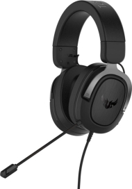 Kufje ASUS TUF Gaming H3 Gun Metal, të zeza