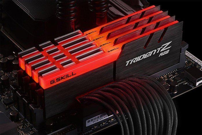 Memorie G.Skill Trident Z RGB, DDR4, 32 GB, 3200 MHz, CL16, F4-3200C16Q-32GTZRX
