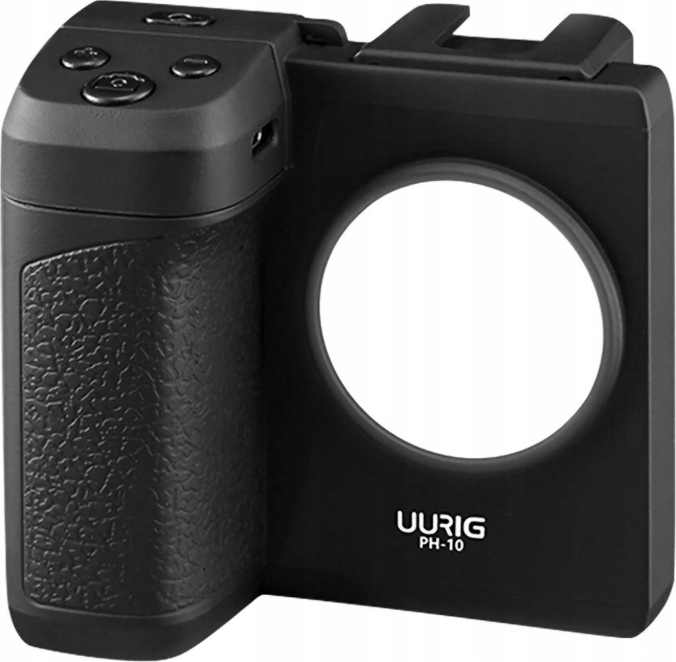 Mbajtëse smartphone UURig PH-10, Bluetooth, LED, e zezë