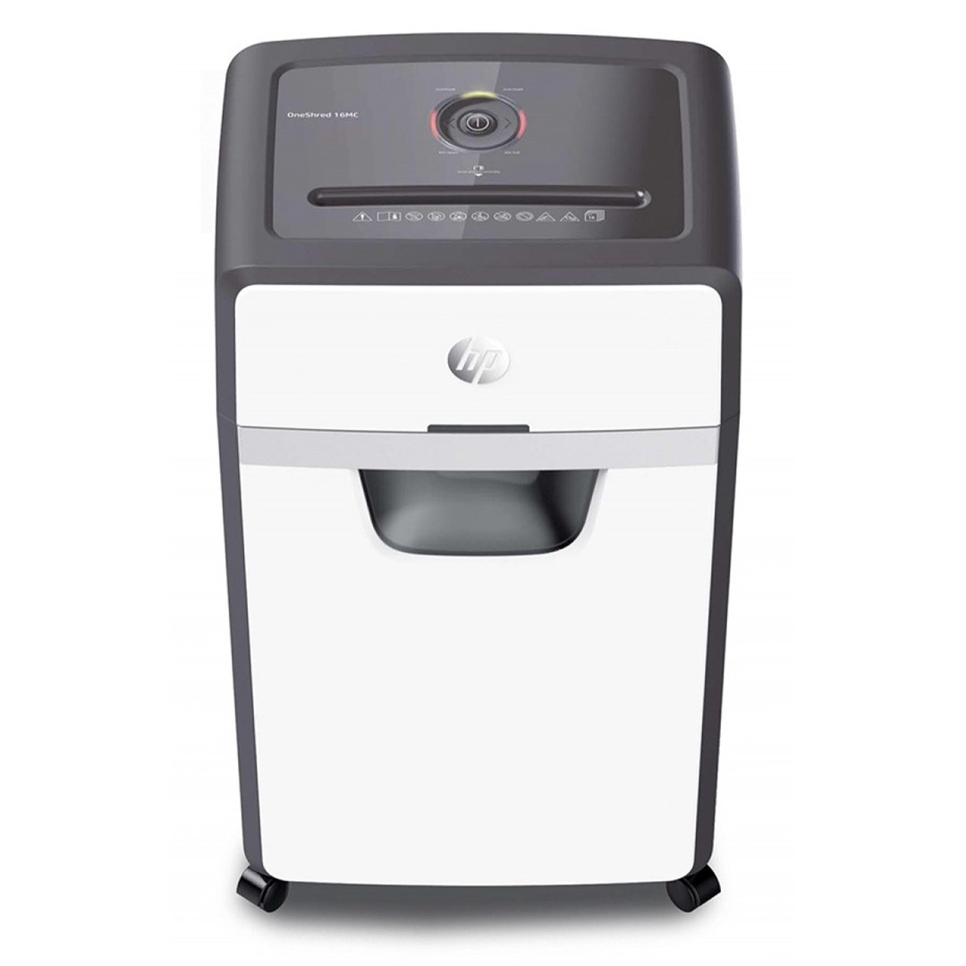 Shredder HP OneShred 16MC P-5, 16 fletë, 680 W, bardh e zi
