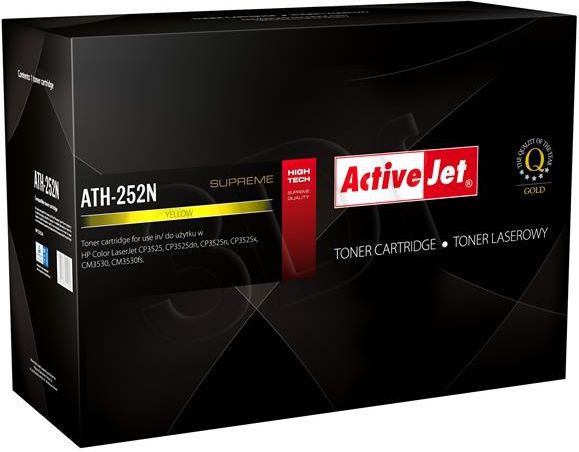 Toner printeri Activejet ATH252N, zëvendësues HP 504A, i verdhë
