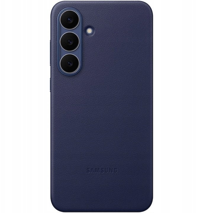 Футрола Samsung Kindsuit Faux Leather за Galaxy S25 FE, ултра тенка, Mystic Blue