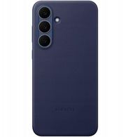 Futrollë Samsung Kindsuit Faux Leather për Galaxy S25 FE, ultra e hollë, Mystic Blue