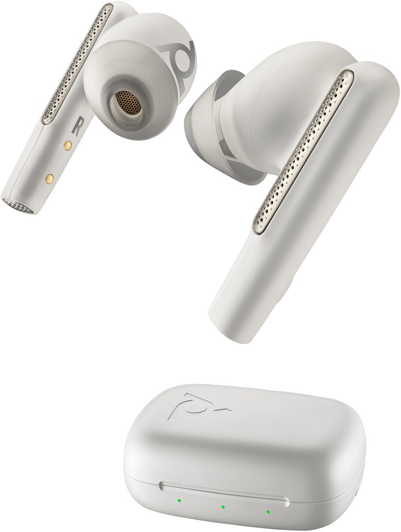 Kufje Poly Voyager Free 60+ UC/Teams, USB-A, Bluetooth, të bardha