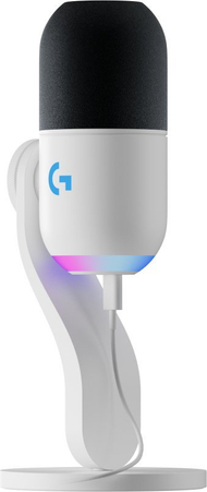 Mikrofon Logitech G Yeti GX (988-000576), 60Hz-18500kHz, USB/USB-C, i bardhë