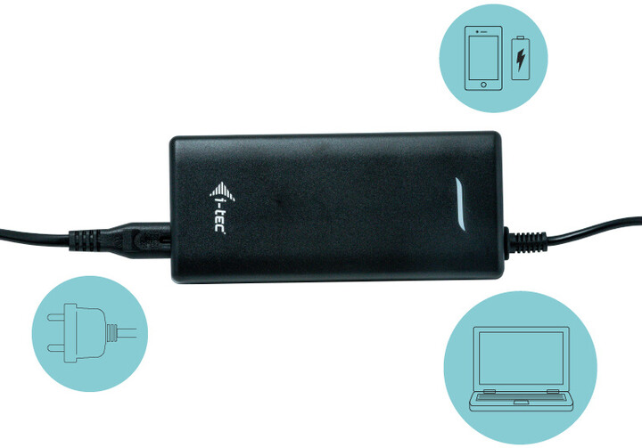 i-tec USB-C Dual Display Docking Station with Power Delivery 100 W + Universal Charger 112 W
