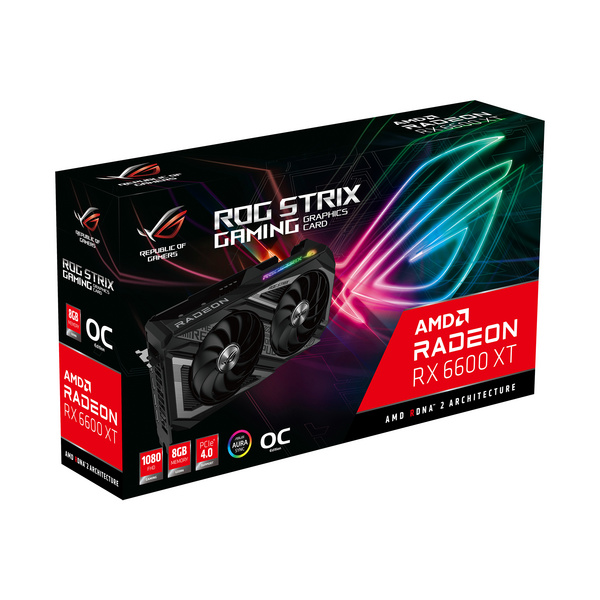 Kartelë grafike ASUS ROG -STRIX-RX6600XT-O8G-GAMING AMD Radeon RX 6600 XT 8 GB GDDR6