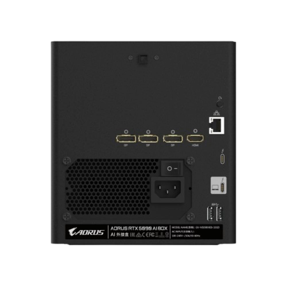 Kuti eGPU Gigabyte AORUS RTX 5090 AI Box, Thunderbolt 5, ftohje me ujë, e zezë