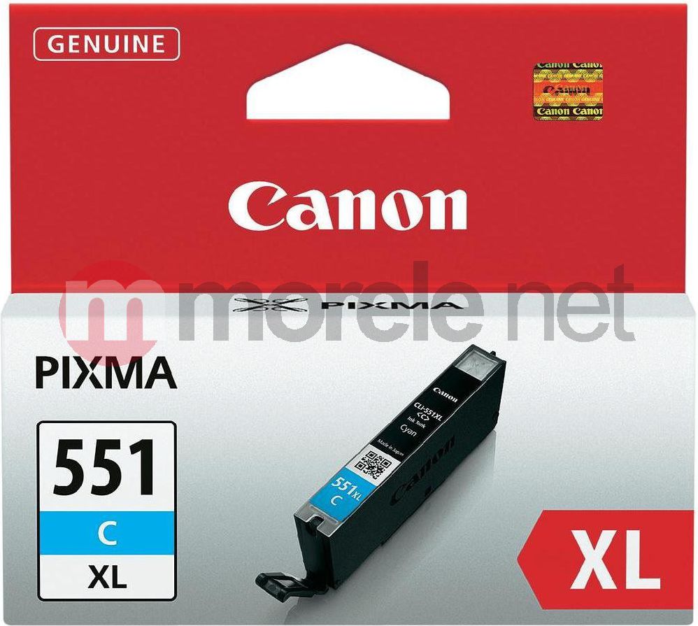 Ngjyrë për printer Canon CLI-551XL C, e kaltër